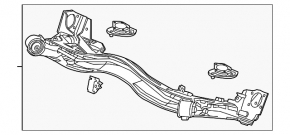 Rear Beam Honda HR-V 16-22 AWD
