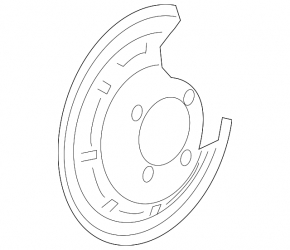 Brake disc cover rear right Chevrolet Bolt 17 - rusty