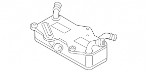 Oil cooler for automatic transmission Audi A6 C7 12-15 2.0