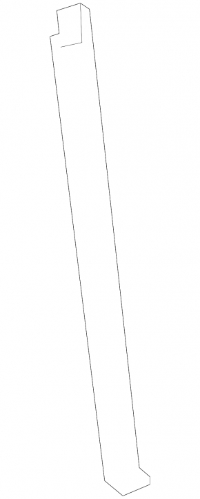 Rear left door glass guide Audi Q7 16-