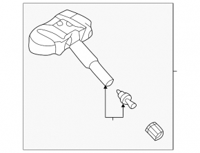 Wheel Pressure Sensor Kia Forte 19-24 OEM