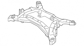 Rear subframe Infiniti G25 G35 G37 4d 06-15