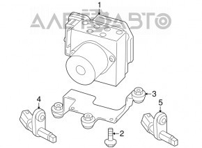 ABS ABS VW Tiguan 09-18