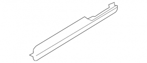Front panel trim right VW Tiguan 22-24 gray