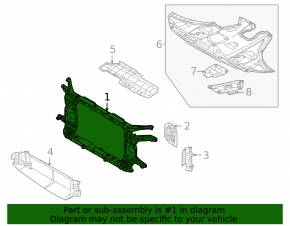 TV radiator panel Hyundai Tucson 25-26 1.6T HEV