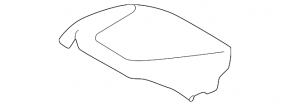 Subaru Forester 25-26 black upper left front panel trim