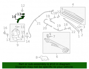 Washer reservoir neck Toyota Camry v70 18-18 Japan built