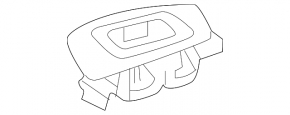 Rear right window lift control trim Chevrolet Equinox 18-