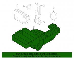 Audi A4 B8 08-16 trunk fuse box