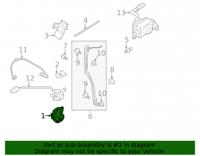 Infiniti QX56 QX80 10-20 trunk lid lock