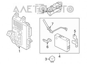 Fuse box under the dashboard Hyundai Elantra UD 11-11