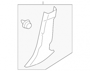 Center pillar trim lower left Subaru XV Crosstrek 18-23