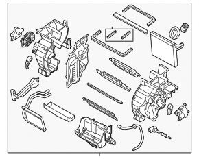 Heater assembly Hyundai Elantra UD 11-13 auto