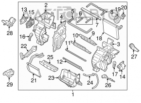 Heater assembly Hyundai Elantra UD 11-13 auto