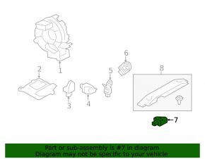 Airbag sensor rear center Subaru Forester 17-18 SJ