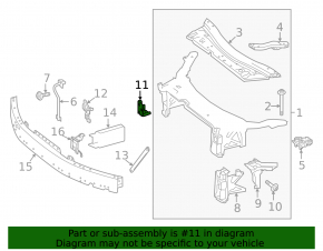 Headlight eyepiece bracket right Mercedes GLC 16-22