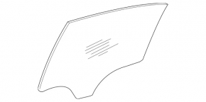 Mercedes C-class W205 rear left door glass, 15-18 scratches