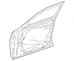 Bare front left door Mercedes W213 E 17-23