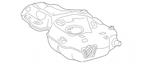 Fuel tank Mercedes A-class V177 19-22 M260