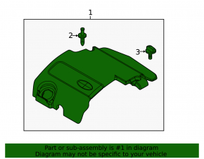 Ford Explorer 11-17 3.5 Engine Cover
