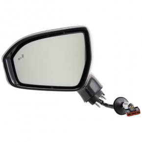 Side mirror left Lincoln MKX 16- 16 pins, BSM, auto-dimming, turn signal, blue