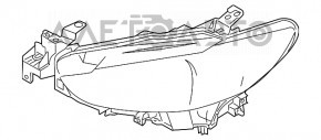 Right front headlight Mazda 6 14-17 USA halogen