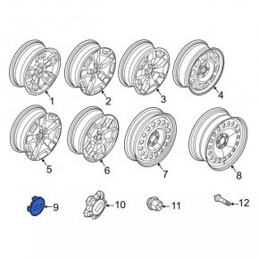 Center cap for Ford Bronco Sport 21-25 disc type 1