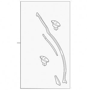 Mazda CX-9 16-23 rear right door seal