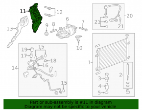 Generator bracket Chevrolet Malibu 13-14 2.4 hybrid