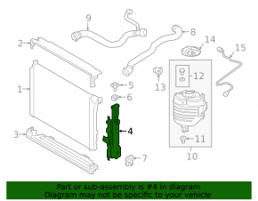 Radiator cover right BMW 3 G20 19-