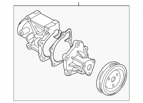 Water pump Hyundai Santa FE Sport 13-18 2.4