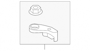 Upper right radiator mount Kia Sorento 16-20 3.3 rubber + plastic