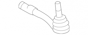 Right steering tip BMW 5 F10 10-16