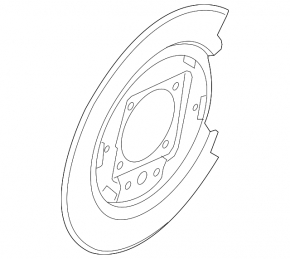 Brake Disc Cover Rear Left Nissan Altima 13-18
