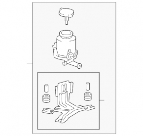 Power Steering Reservoir Toyota Sequoia 08-16