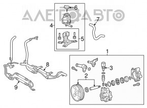 Power Steering Reservoir Toyota Sequoia 08-16