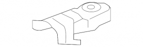 Left headlight washer nozzle bracket for Audi A7 19-25