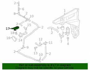 Left headlight washer nozzle bracket for Audi A7 19-25