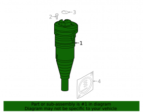 Front right air spring for Audi A8 19-25