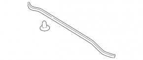 Hood Seal Toyota Camry v70 18-24 US on the hood