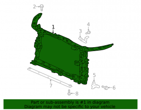TV panel radiator Honda Accord 18-22 2.0 hybrid
