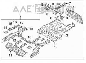 Rear panel Kia Soul 14-16
