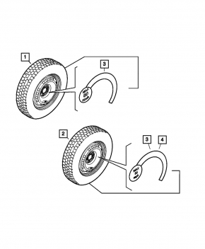 Spare tire R17 215/65 Falken WildPeak H/T 2015, 7mm Jeep Renegade 15-22 iron, Trailhawk