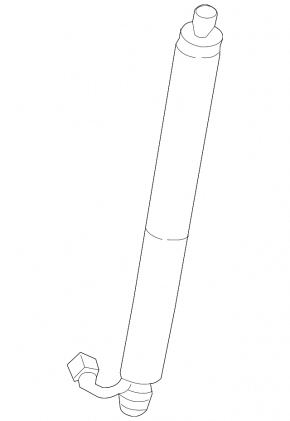 Shock absorber trunk door right Audi Q5 80A 18-20 electric