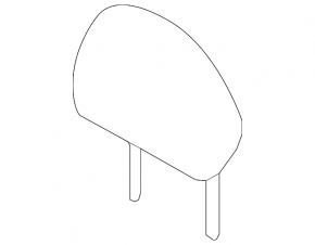 Front left headrest Nissan Rogue Sport 17-22 light gray leather