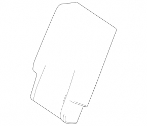 Rear seat back trim, 2nd row, right, Mercedes X247 GLB 20-23, beige leather