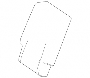 Rear seat back trim, 2nd row, right, Mercedes X247 GLB 20-23, beige leather