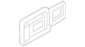 Ford Edge 15 Center Console Air Vent Deflector - Black