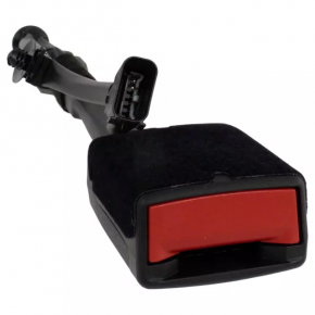 Black Ford Mustang mk6 15-17 driver's seat belt latch with wire