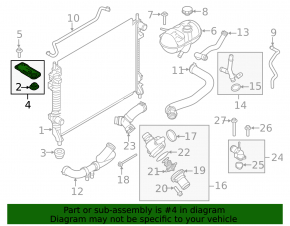 Radiator bracket upper left Ford Mustang mk6 15-